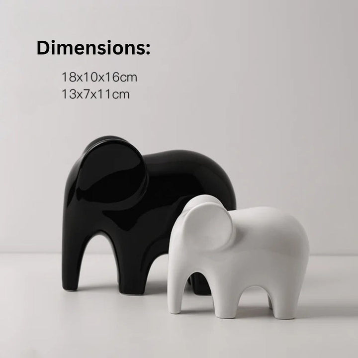 Lisslune | Glossy Modern Elephant Figurine
