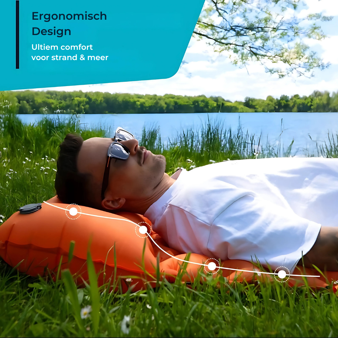 Lisslune | AirLite Self-Inflating Sleeping Mat – Lightweight, Compact & 10 cm Thick Comfort