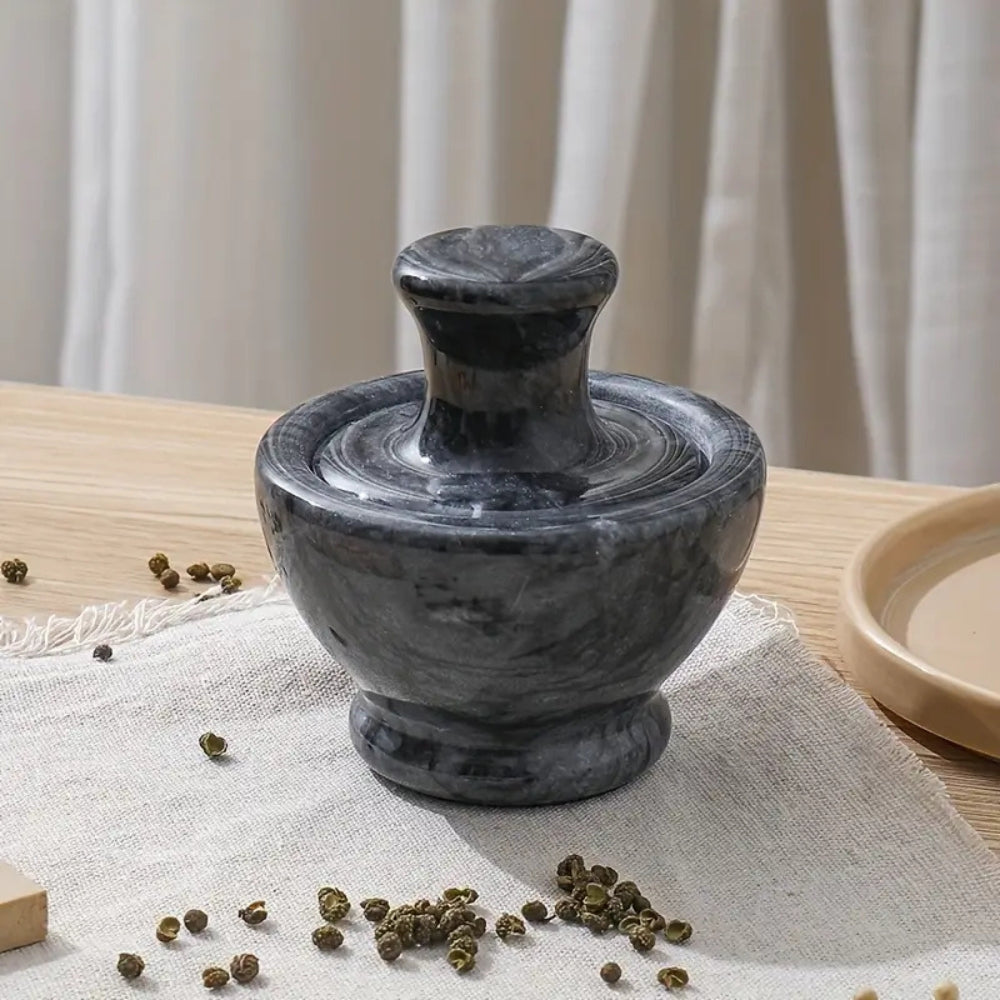 Lisslune | Marble Mortar & Pestel Spices Grinder