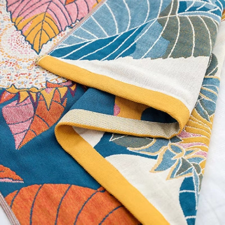 Lisslune | Savanna Bloom Cotton Bath Towel