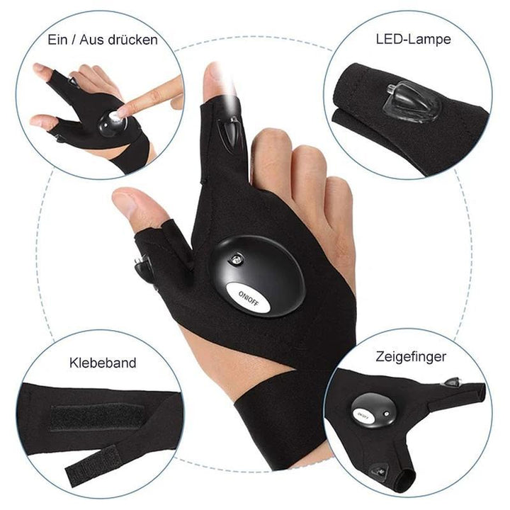 Lisslune | LED gloves with waterproof lighting