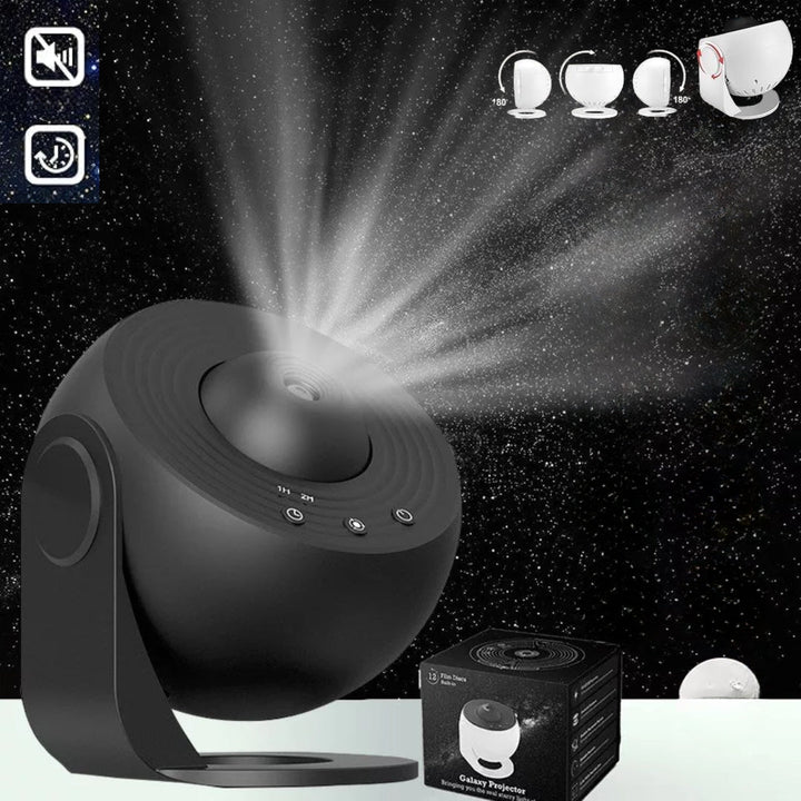 Lisslune | Galaxy Projector with 360° Rotation - Stunning Room-Wide Night Sky View