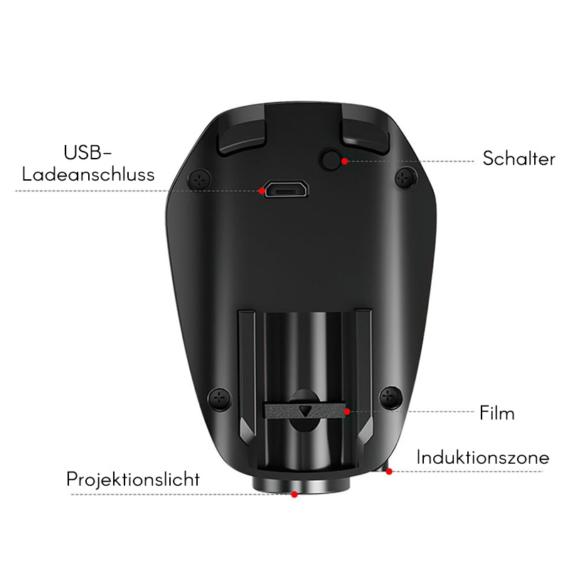 Lisslune | Rechargeable projector lamp for cars
