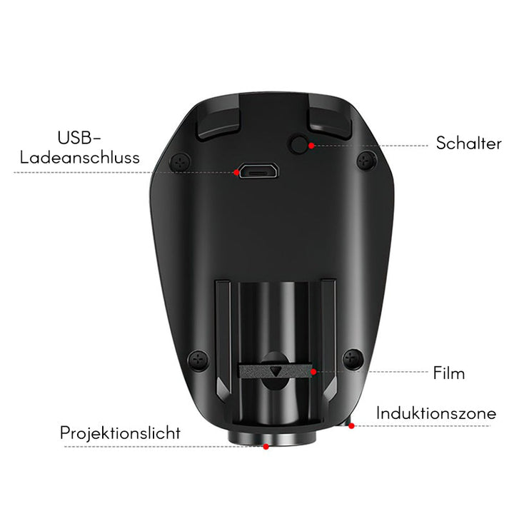 Lisslune | Rechargeable projector lamp for cars