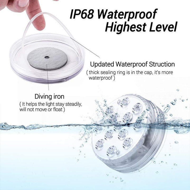 Lisslune | Remote control waterproof magnetic suction LED lamp