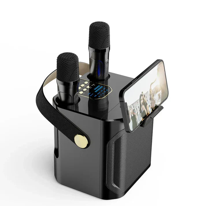 Lisslune | SoundJoy Karaoke Speaker – Portable Bluetooth Boombox with 360 Surround