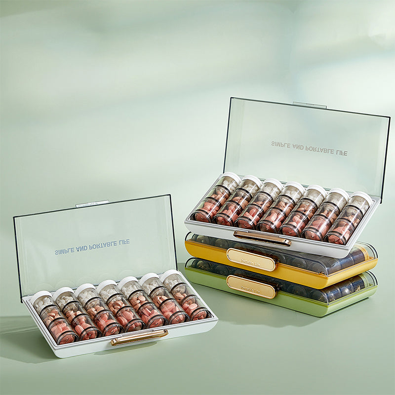 Lisslune | Portable high-capacity weekly pill box