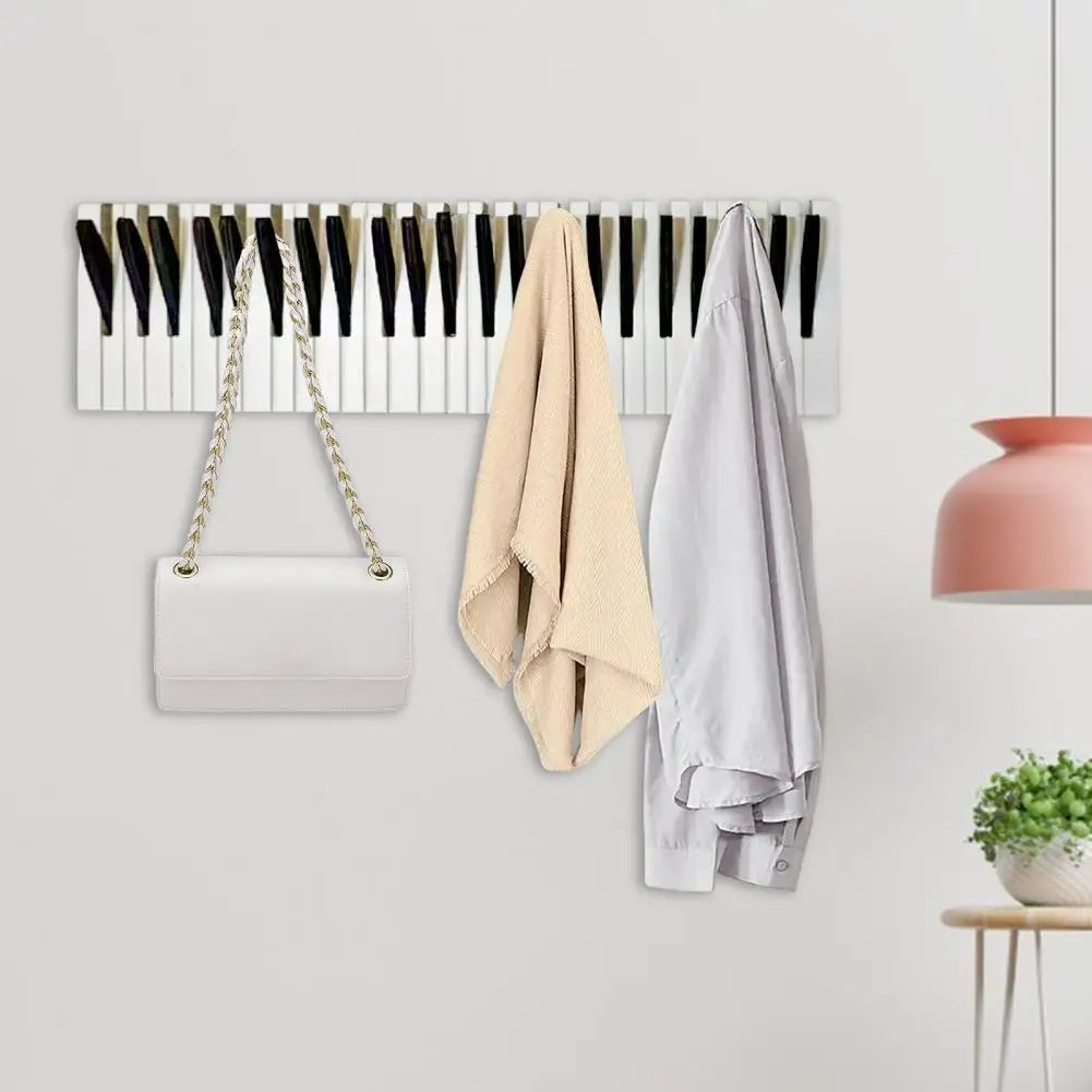 Lisslune | Wall coat rack – Creative piano design for music lovers & children's room