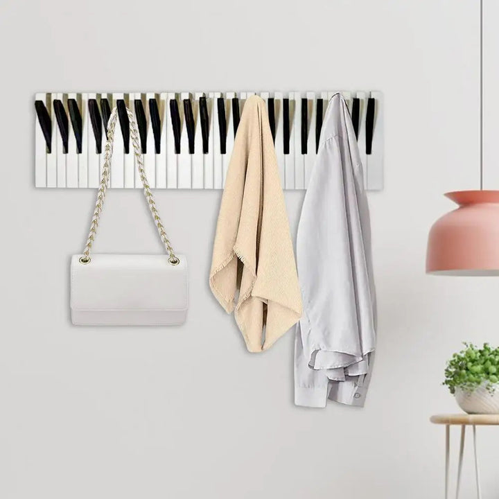 Lisslune | Wall coat rack – Creative piano design for music lovers & children's room