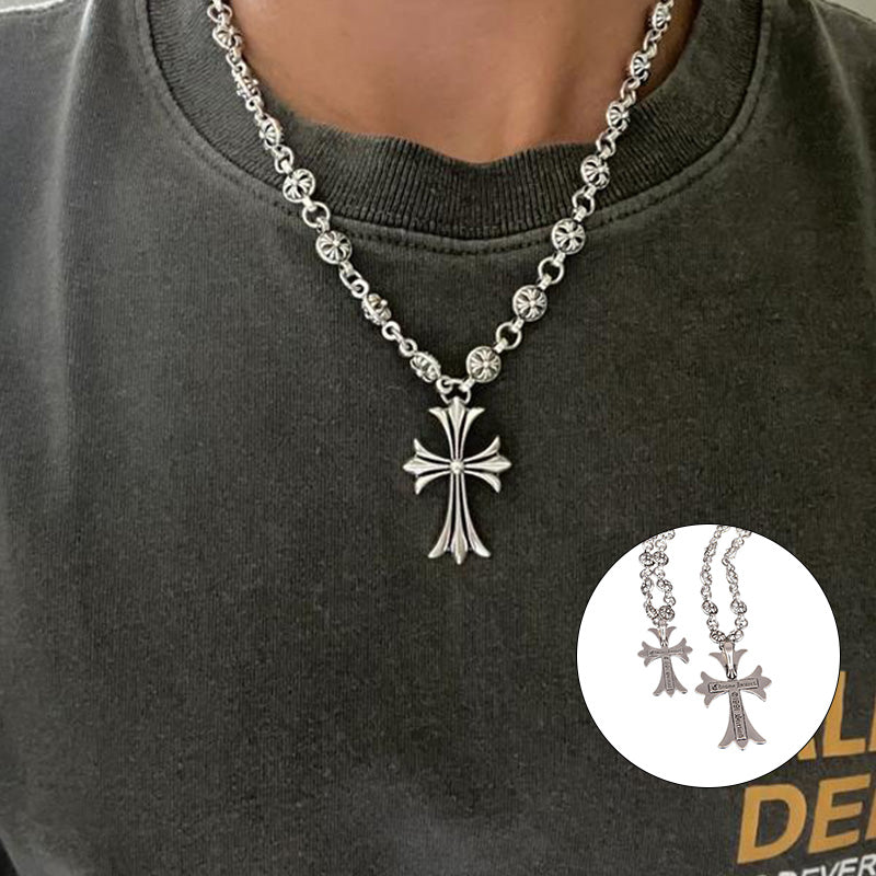 Lisslune | Gothic Cross Pendant Necklace
