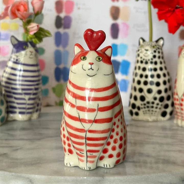 Lisslune | Dotted Cat Vase