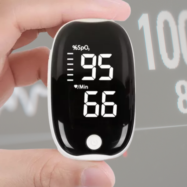 Lisslune | Fingertip Pulse Oximeter | Fast, Accurate Blood Oxygen Monitor with LED Display for Home Health Tracking