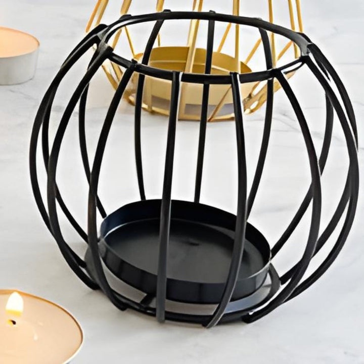 Lisslune | Wireframe Sleek Iron Candle Holder