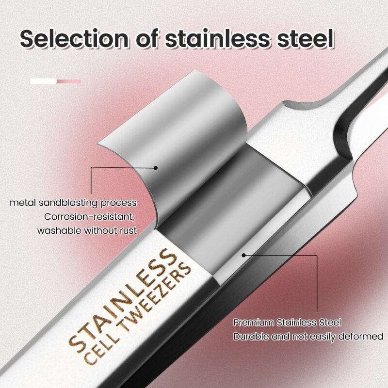 Lisslune | Ultra-fine impurity tweezers made of stainless steel