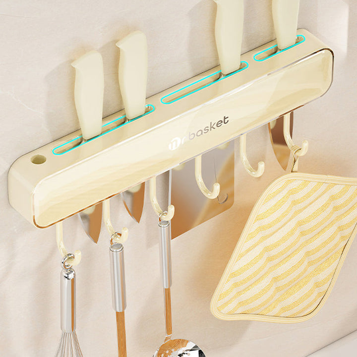 Lisslune | Multifunctional Wall Mounted Knife Storage Shelf