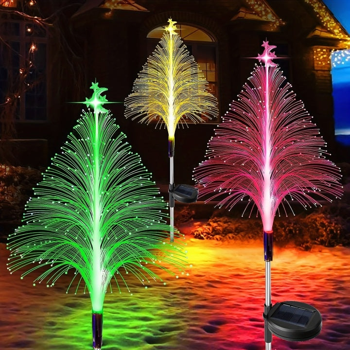 Lisslune | LightGarden Solar Set – 3 Color Changing LED Garden Lights on Solar Power