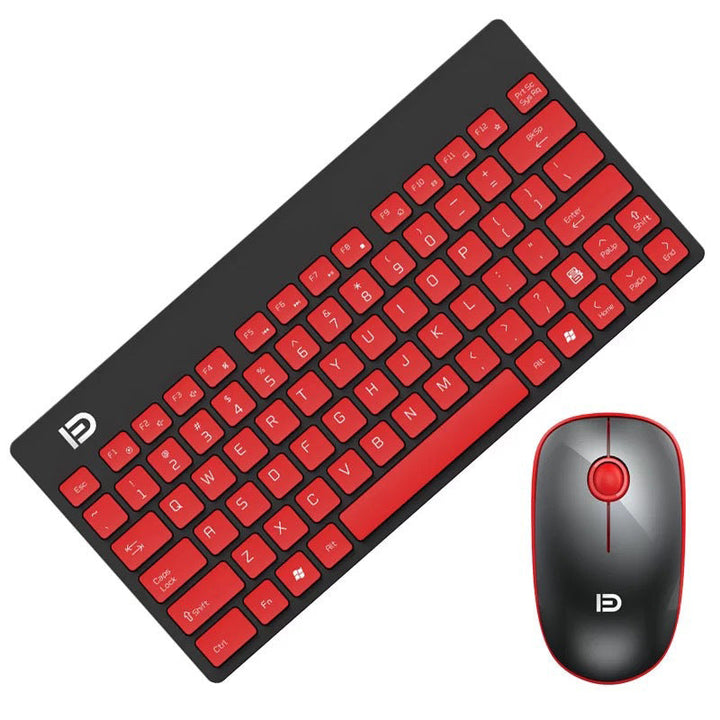 Lisslune | 2.4GHz Ultrathin Portable Wireless Keyboard and Mouse Combo With Multimedia Shortcuts, Long Battery Life & Ergonomic Design