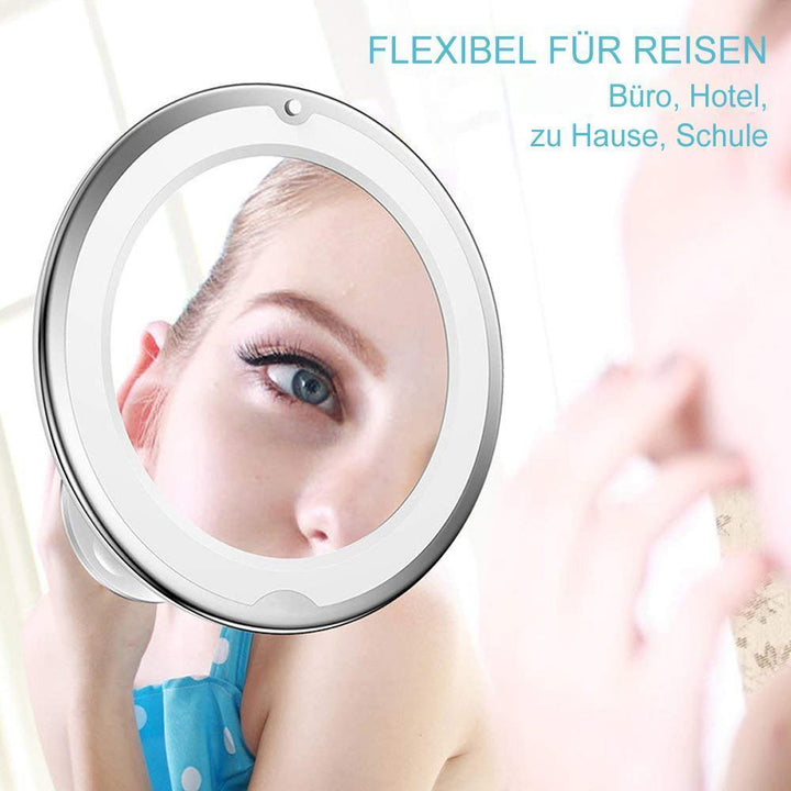 Lisslune | Magnifying makeup mirror with light suitable for high-precision makeup