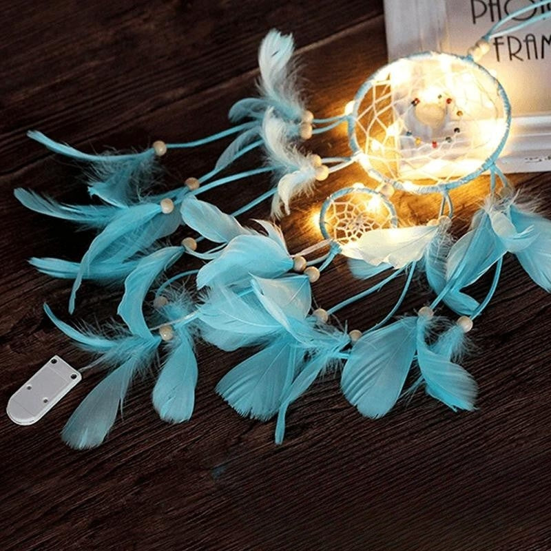 Lisslune | LumeDrøm Decorative Dreamcatcher – Magical Atmosphere with LED Lights