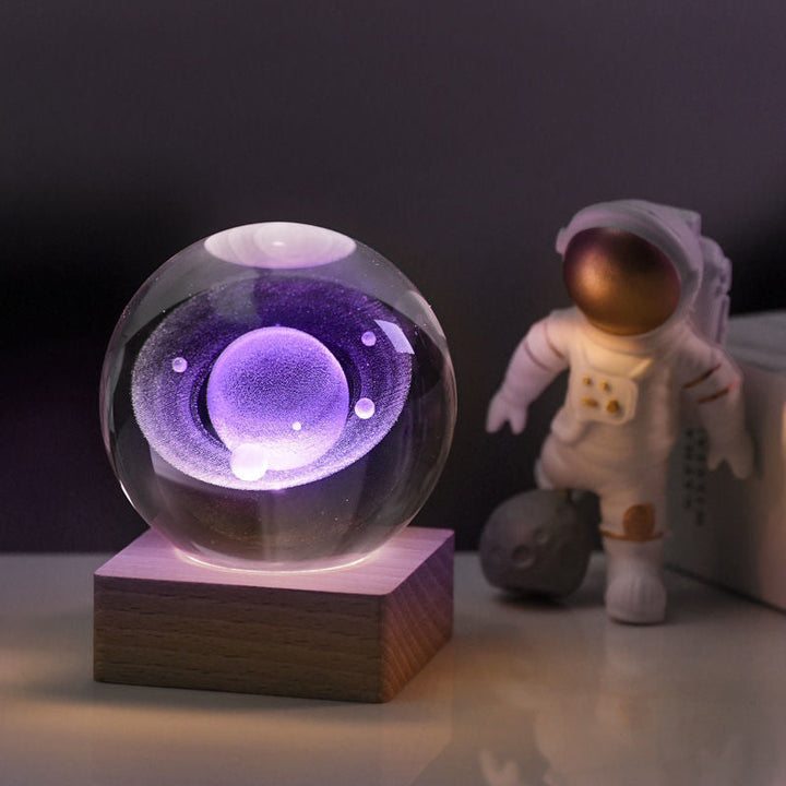 Lisslune | 3D Galaxy Crystal Ball Night Light Decorative Lamp