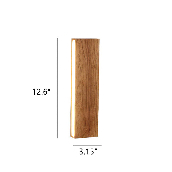 Lisslune | OakBeam | Minimalist Solid Wood LED Wall Light