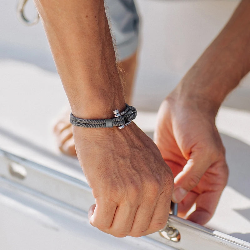Lisslune | U-shaped buckle nylon braided bracelet