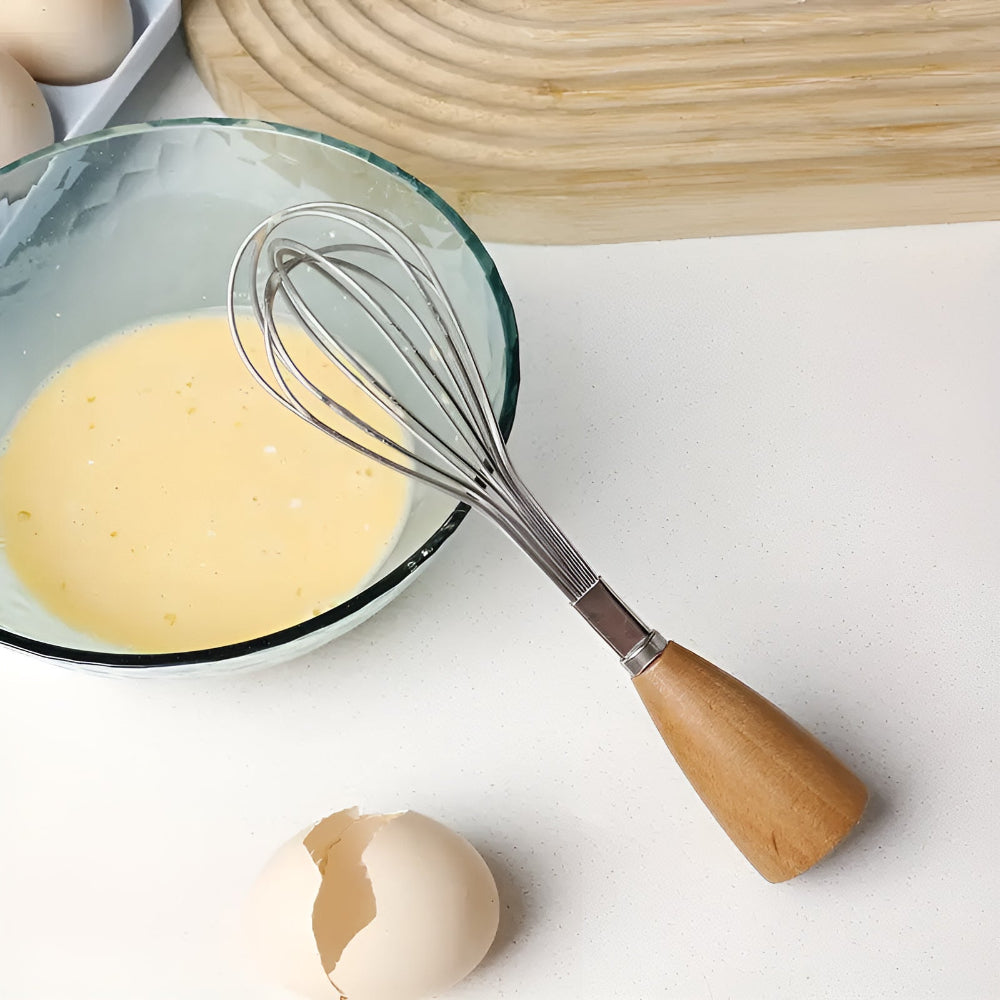 Lisslune | Mini Whisk with Wooden Grip