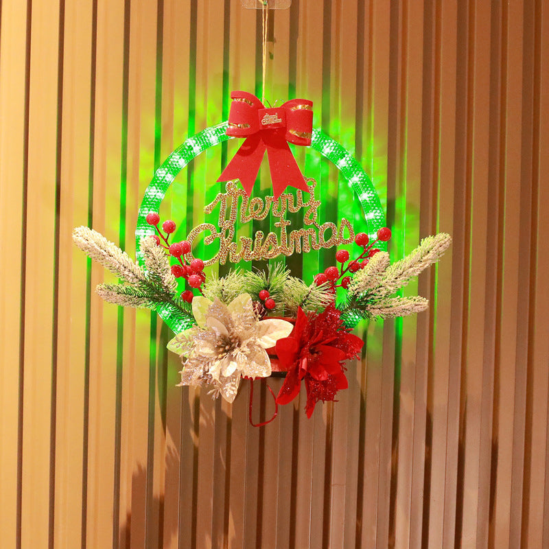 Lisslune | Christmas Wreaths with LED Light