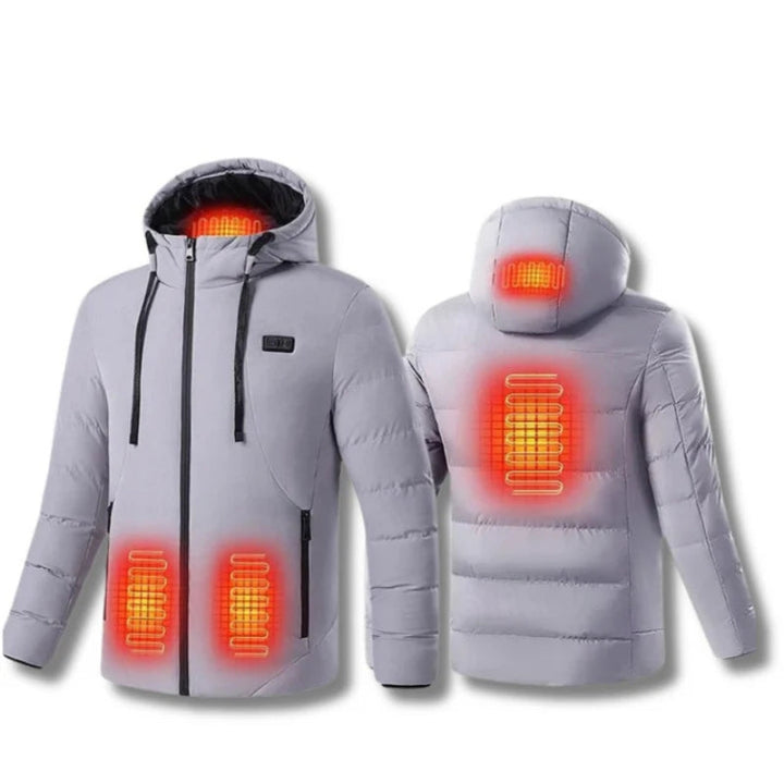 Lisslune | Heated Puffer Jacket – Rechargeable Heated Jackets with Battery Pack, Best Heated Winter Coat for Men & Women UK