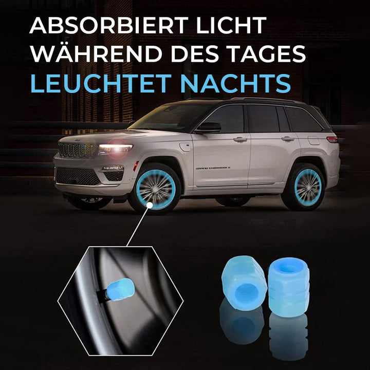 Lisslune | Universal fluorescent tire valve caps