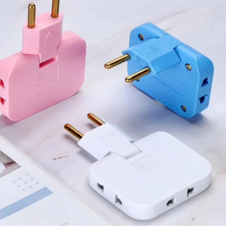 Lisslune | FlexiPlug – Ultra-thin 180° swivel power strip with multiple sockets