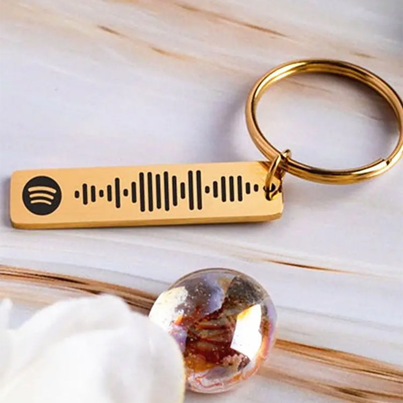 Lisslune | Music Code Plaque Keychain