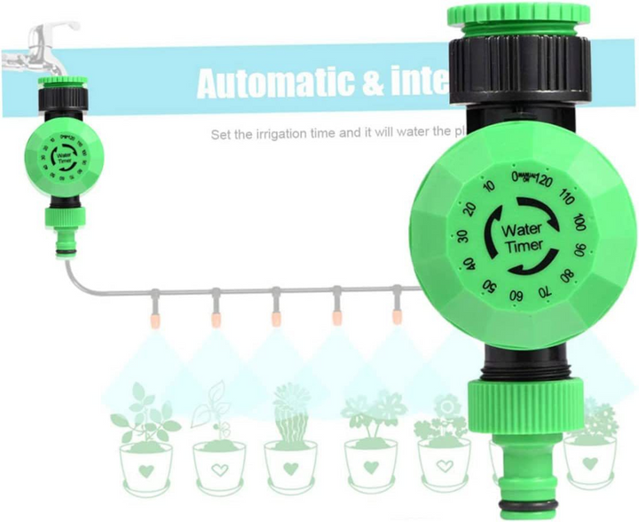 Lisslune | Automatic Watering Timer for Garden – Adjustable Watering Time for Plants