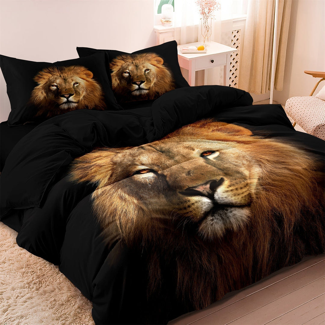 Lisslune | PrideHaven - Luxurious Lion-Themed Bed Linen
