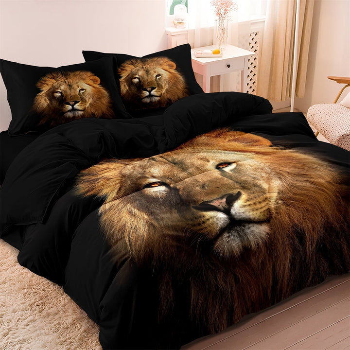Lisslune | PrideHaven - Luxurious Lion-Themed Bed Linen