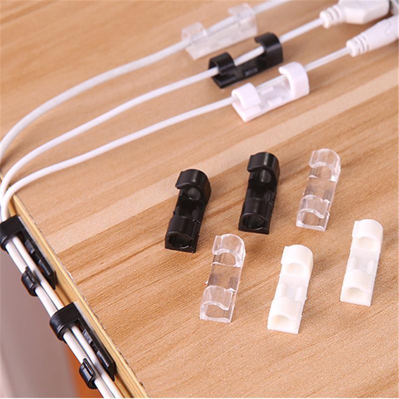 Lisslune | Finisher Self-Adhesive Cable Clamps – 20 Pieces Cable Organizer Set