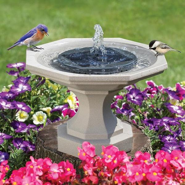 Lisslune | Solar Bionic Fountain for Gardens Birth Bath for Floor / Ground