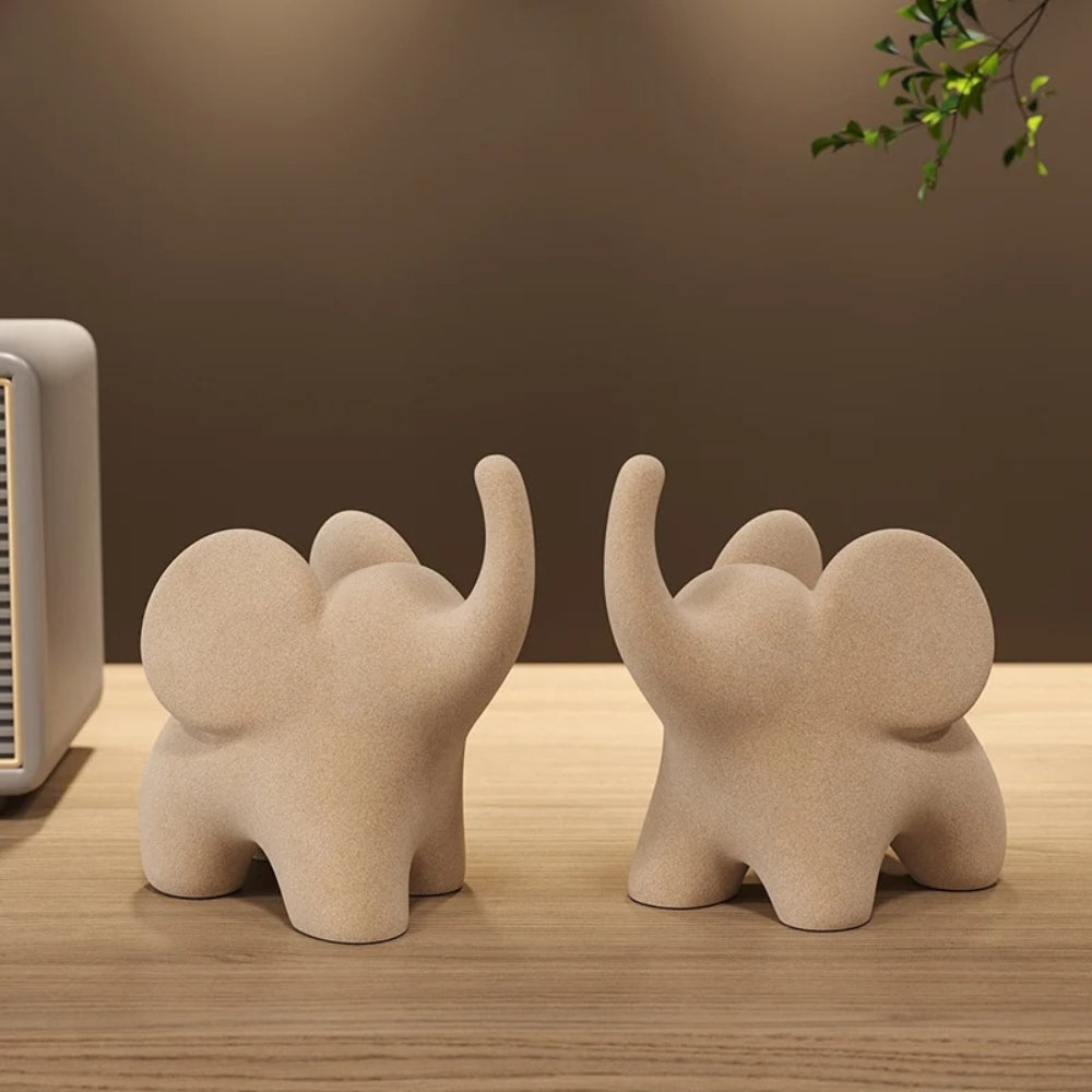 Lisslune | Eclectic Elephant Resin Figurines