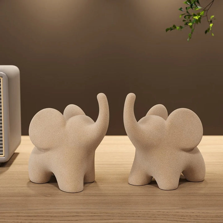 Lisslune | Eclectic Elephant Resin Figurines