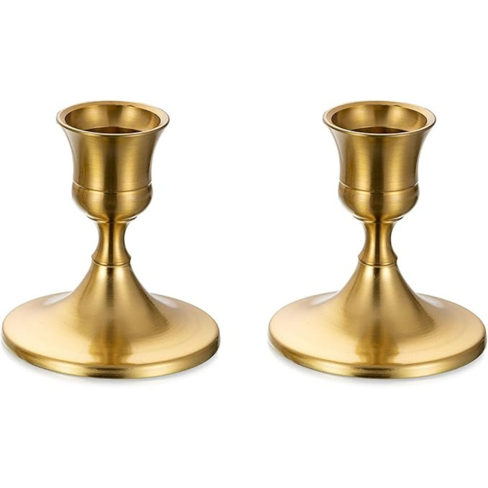 Lisslune | Shimmering Vintage Candle Holder | 2pc Set