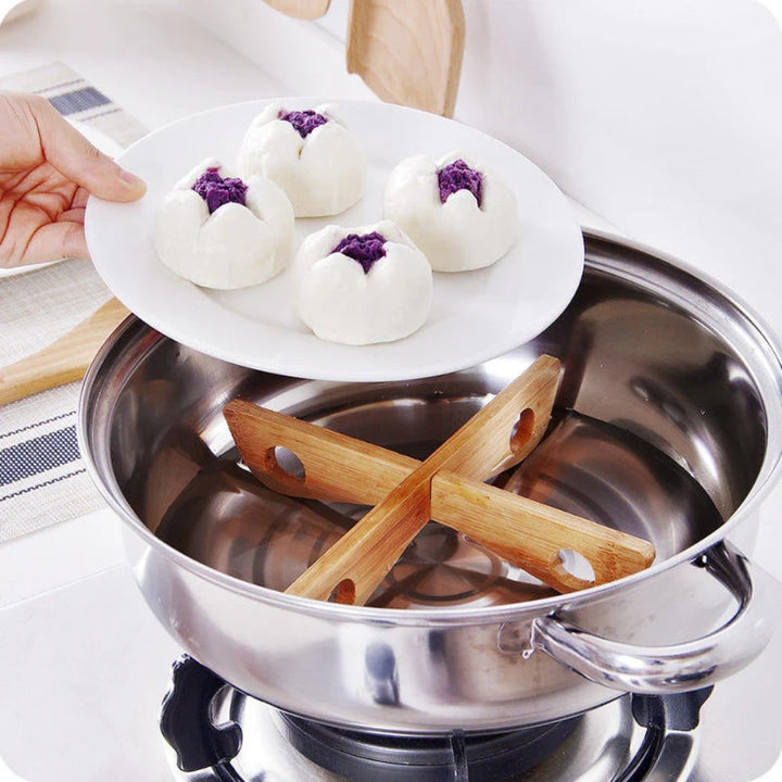Lisslune | Bamboo Pot Stand & Steam Rack