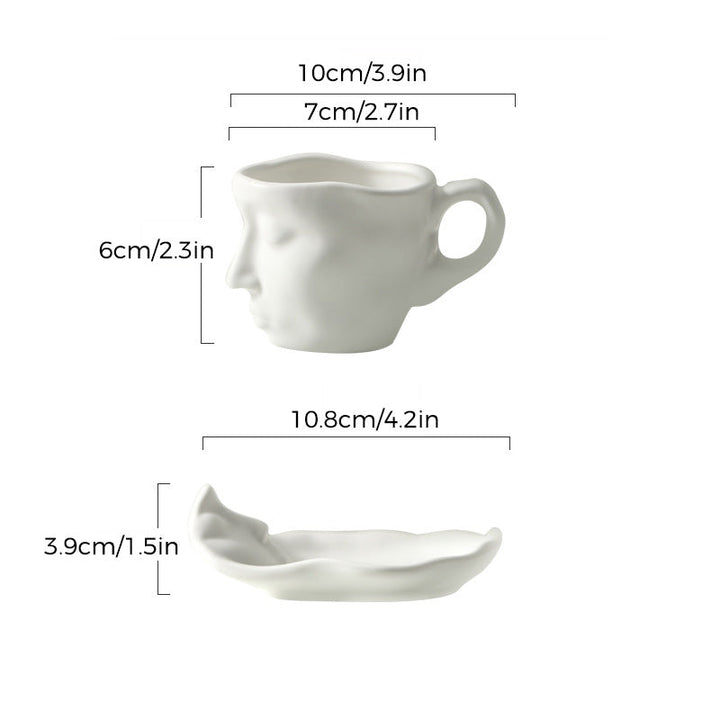 Lisslune | Kyssnades Face ceramic coffee mug