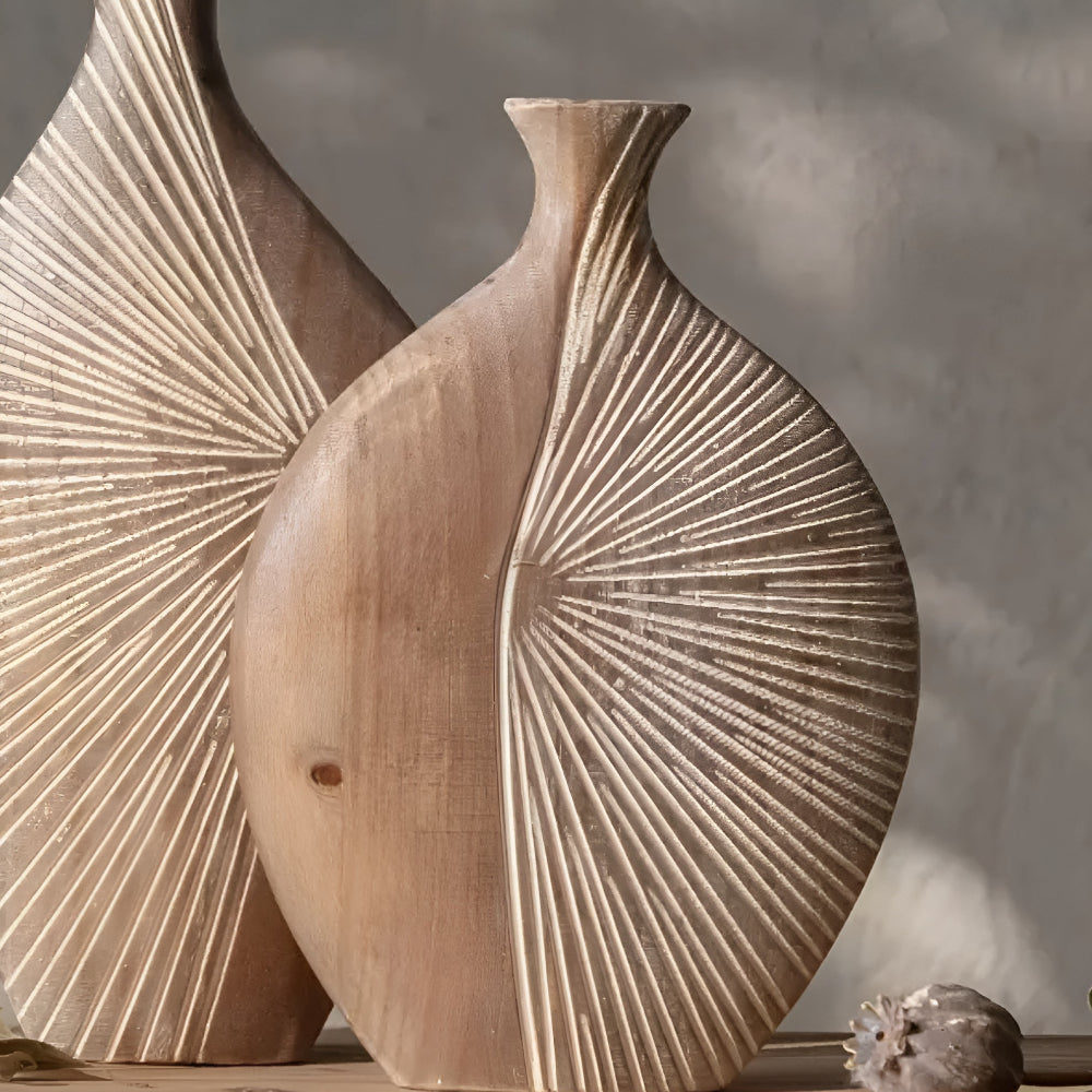 Lisslune | Sierra Grove Wooden Vase