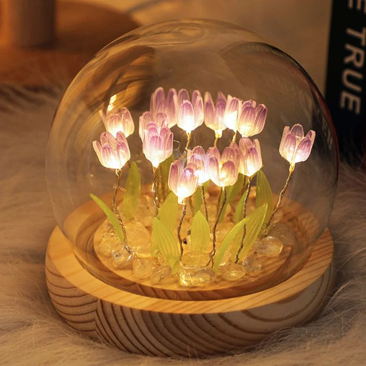 Lisslune | DIY glowing tulip night light