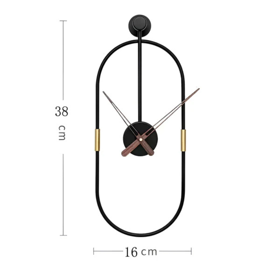 Lisslune | Artic | Minimalist Large Wall Clock – Modern Decorative Timepiece