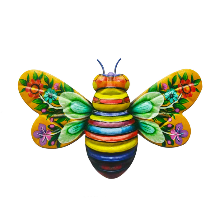 Lisslune | Iron Bee Art Sculpture Hanging Wall Decorations for Garden