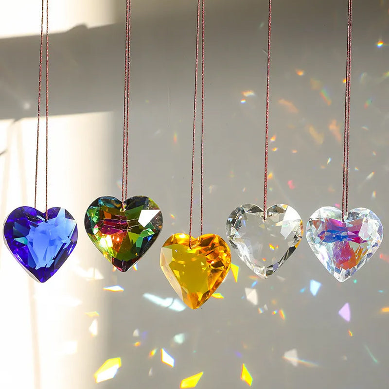 Lisslune | Hanging Heart Sun Catcher Prism Crafts