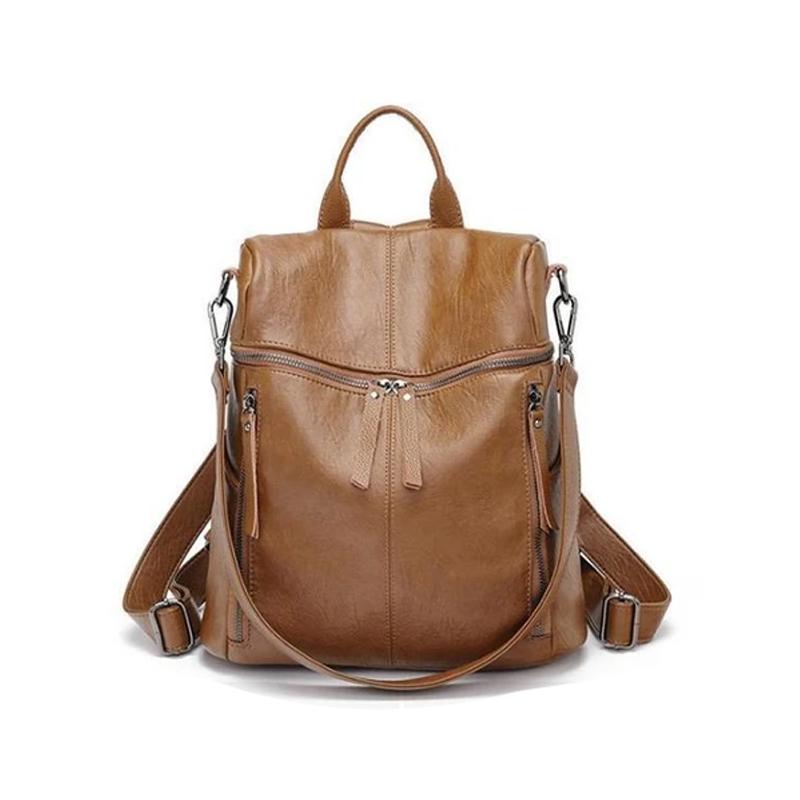 Lisslune | Rucksack with large capacity - Full leather