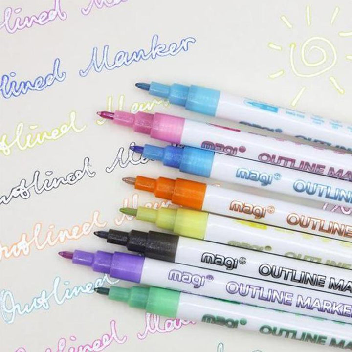 Lisslune | Pen with double line