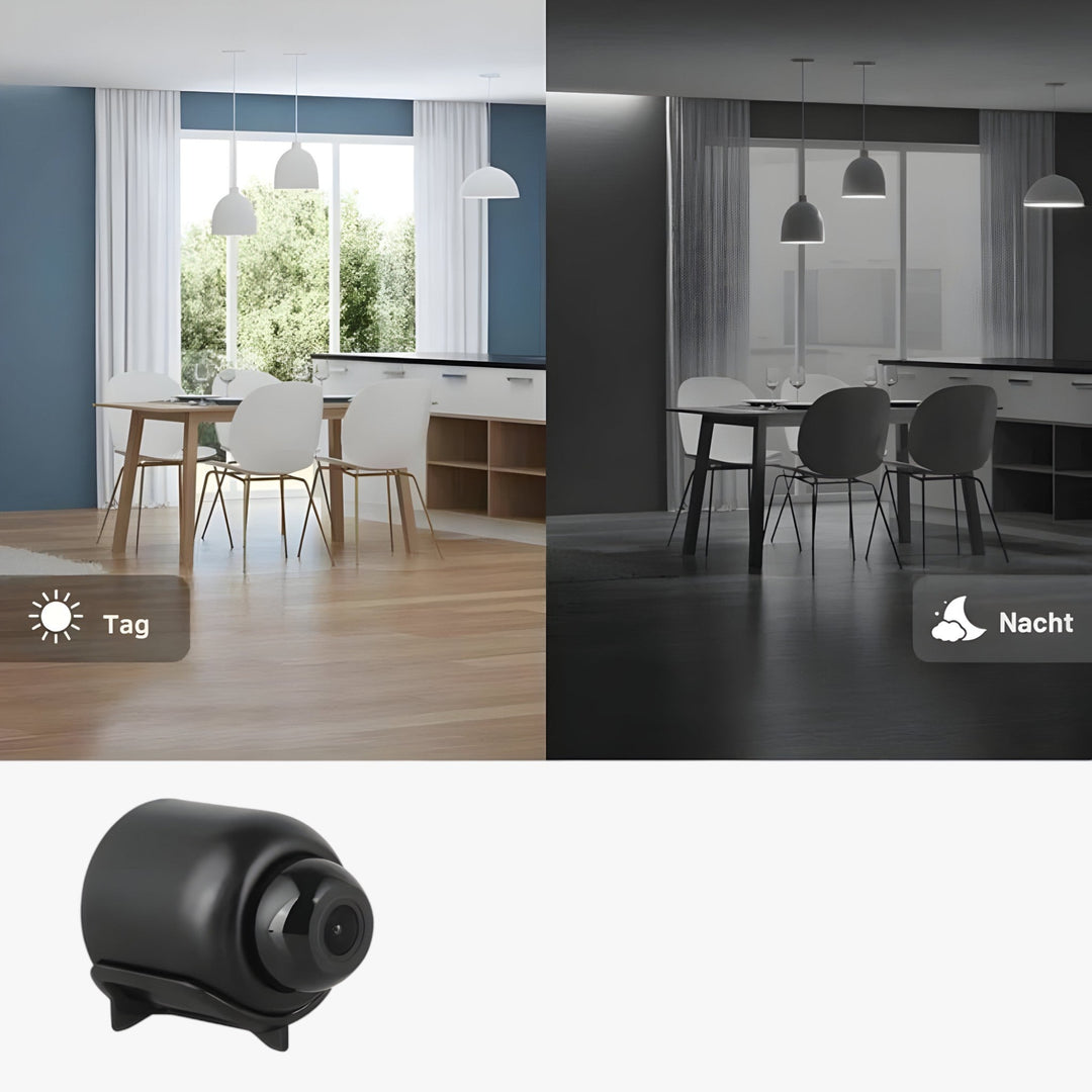 Lisslune | Uniko HD Mini Security Camera – Wireless 1080P Monitoring with Night Vision & Motion Detection